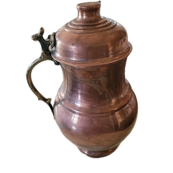 Vintage IMAX Large 11" Copper Brass Turkish Pitcher - Picture 3 of 8